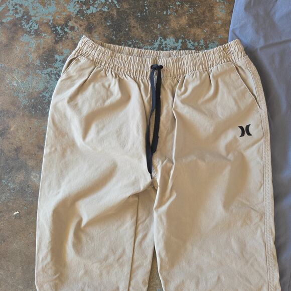 Hurley Boys Performance Jogger Lot of 2 Size 14/16 Khaki Gray Pants Active - Picture 3 of 10